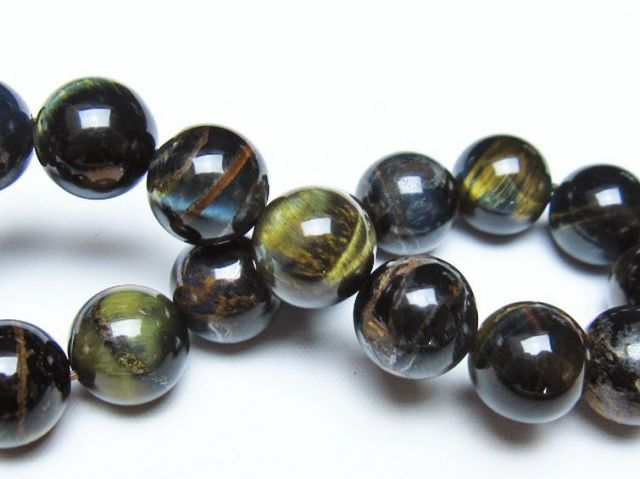 ミックスタイガーアイブレスレット 12mm [t31-6182]