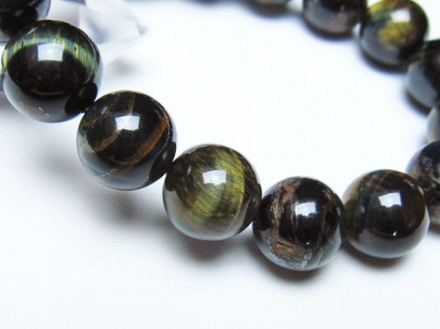 ミックスタイガーアイブレスレット 12mm [t31-6182]