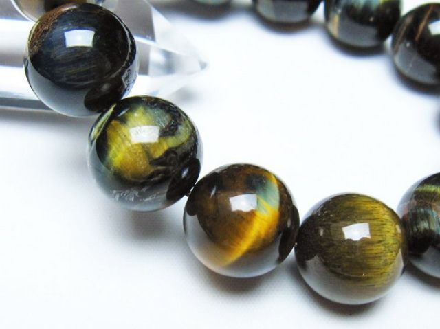 ミックスタイガーアイブレスレット 16mm [t31-6209]