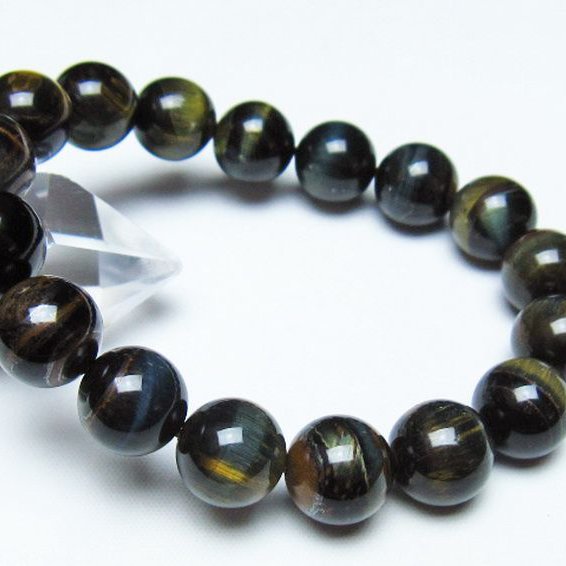ミックスタイガーアイブレスレット 12mm [t31-6228]