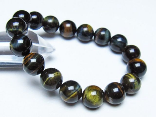 ミックスタイガーアイブレスレット 13mm [t31-6241]