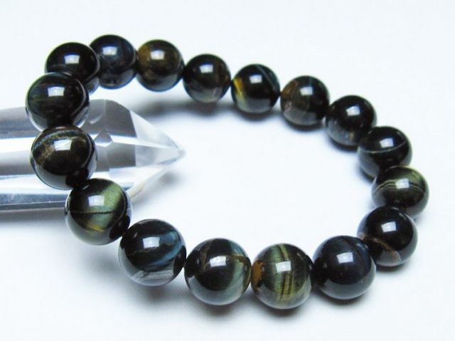 ミックスタイガーアイブレスレット 12mm [t31-6280]