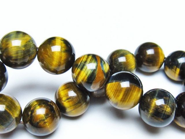 ミックスタイガーアイブレスレット 14mm [t31-6289]