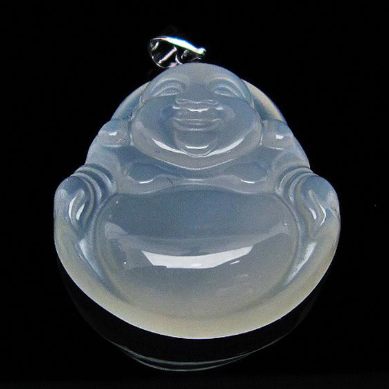 アゲート 布袋様 ペンダント[T314-3432]