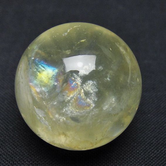 シトリン水晶丸玉 25mm [t318-6406]