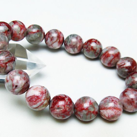 シナバークォーツ　賢者の石 ブレスレット 13mm [T34-13031]