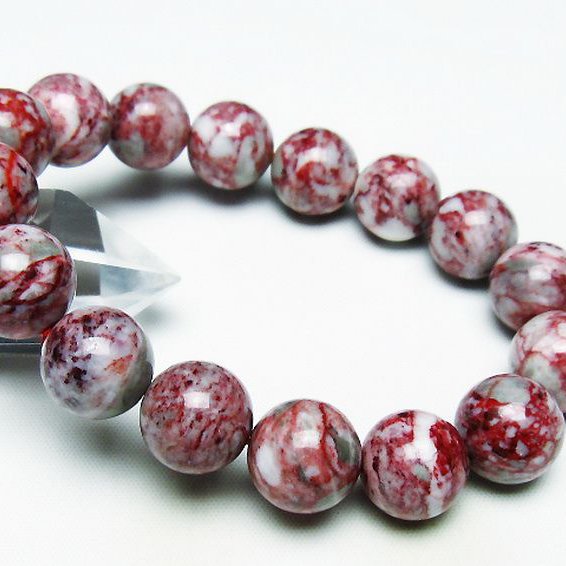 パワーストーン 天然石 シナバークォーツ 賢者の石 ブレスレット 14mm