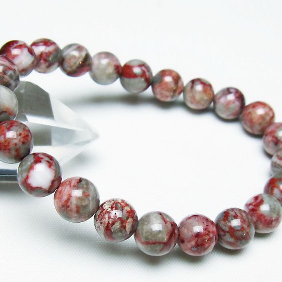 シナバークォーツ　賢者の石 ブレスレット 8mm [t34-13248]