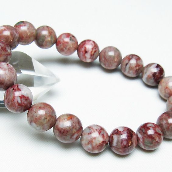 シナバークォーツ　賢者の石 ブレスレット 11mm [t34-13266]