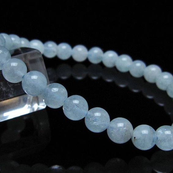 アクアマリンブレスレット 6mm [t35-20765]