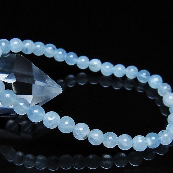 アクアマリンブレスレット 5mm [t35-21160]