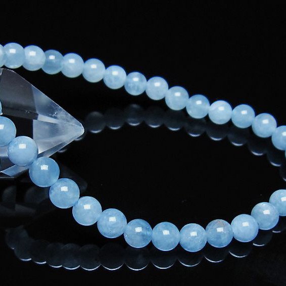 アクアマリンブレスレット 5mm [t35-21173]