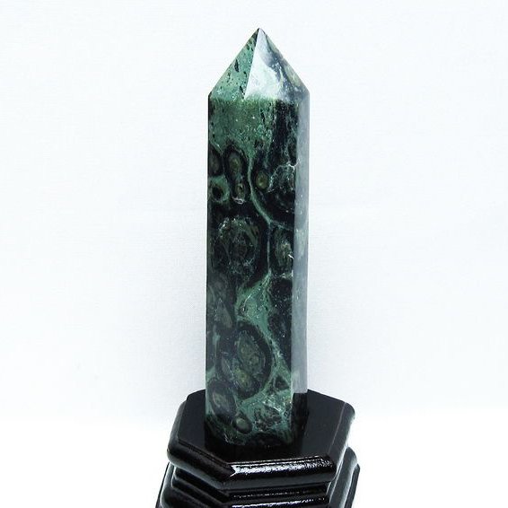 パワーストーン 天然石 マラカイト 六角柱[T350-1607]