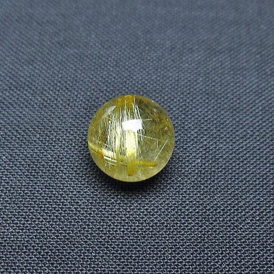 ゴールドタイチンルチル入り水晶丸玉 10mm [t355-1188]