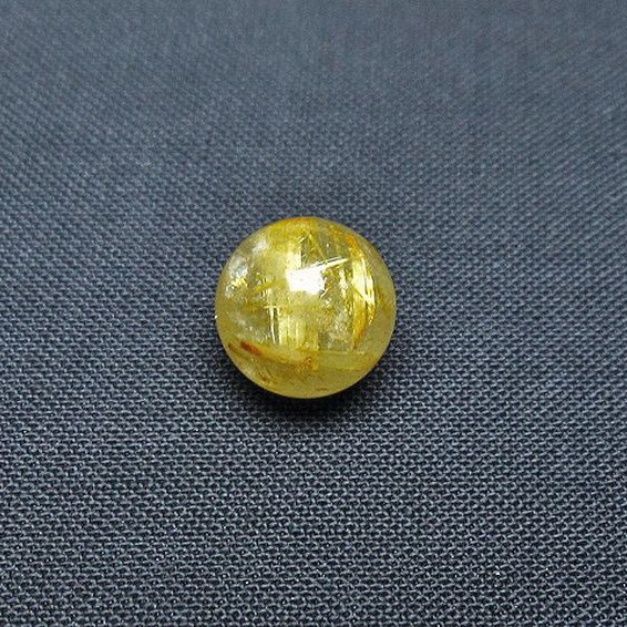 ゴールドタイチンルチル入り水晶丸玉 10mm [t355-1220]