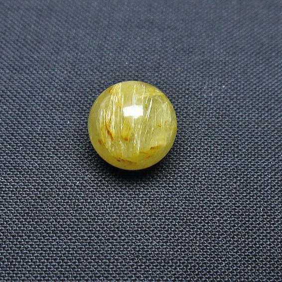 ゴールドタイチンルチル入り水晶丸玉 10mm [t355-1232]