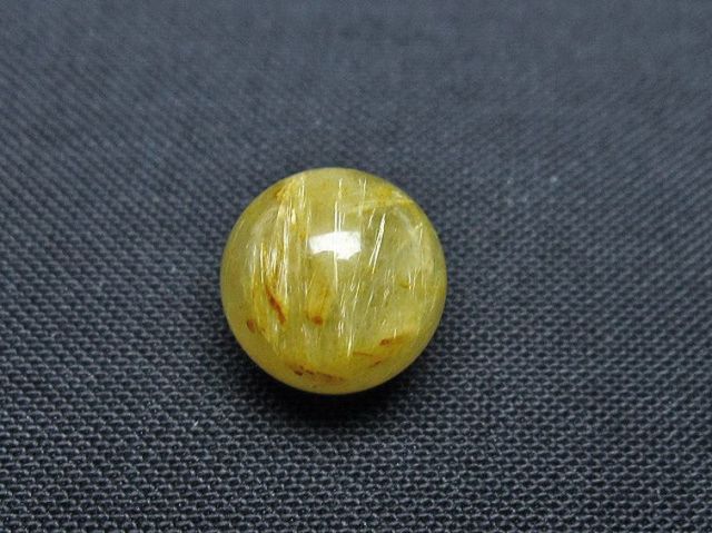 ゴールドタイチンルチル入り水晶丸玉 10mm [t355-1232]