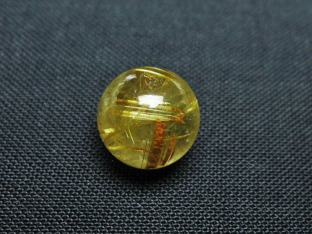 ゴールドタイチンルチル入り水晶丸玉 10mm [T355-1420]
