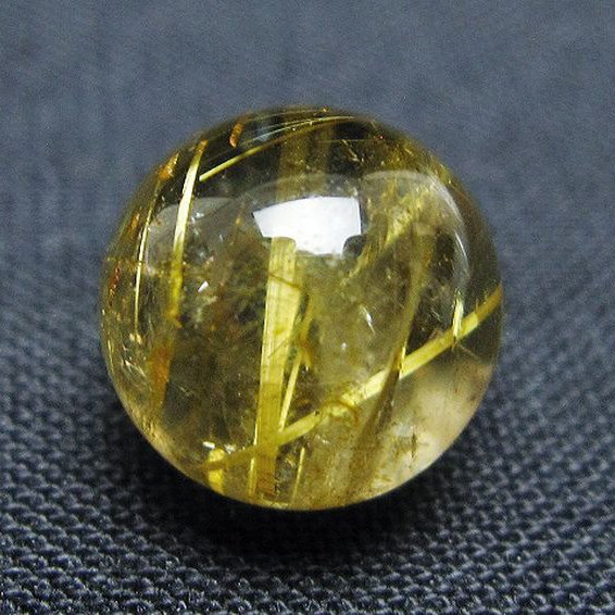 ゴールドタイチンルチル入り水晶丸玉 10mm [t355-1581]