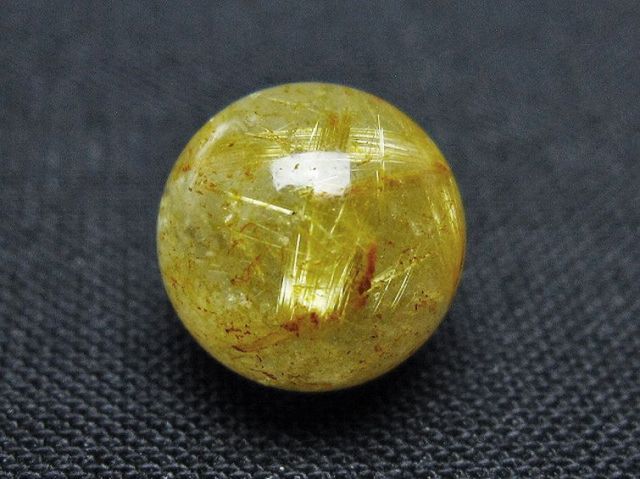 ゴールドタイチンルチル入り水晶丸玉 10mm [t355-1643]