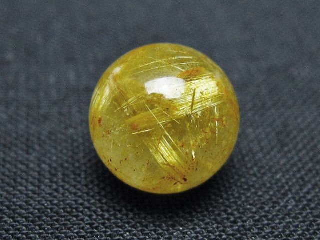 ゴールドタイチンルチル入り水晶丸玉 10mm [t355-1643]