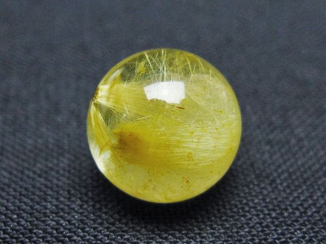 ゴールドタイチンルチル入り水晶丸玉 10mm [t355-1651]