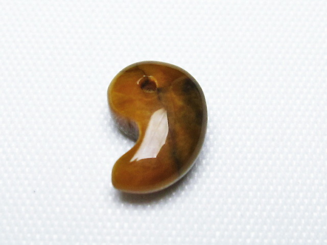 タイガーアイ※黄虎目石勾玉[T356-1336]