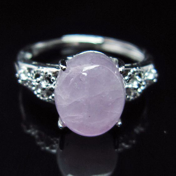 パワーストーン 天然石 クンツァイト指輪(14号)[T368-10186]