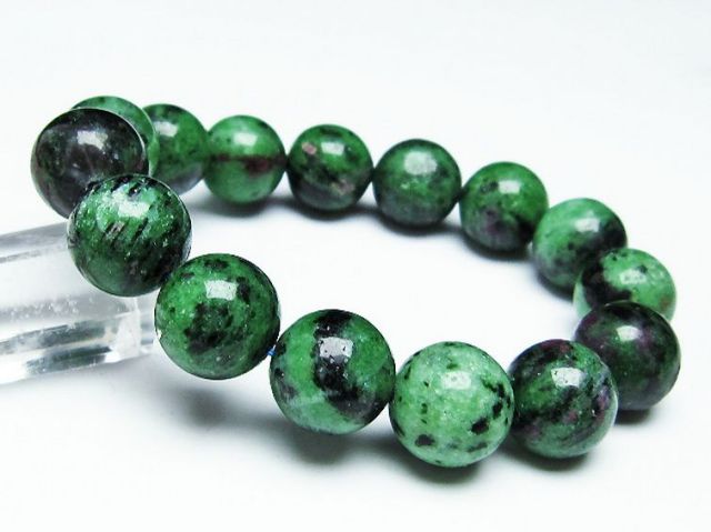 ルビーインゾイサイトブレスレット15mm[T372-2786]