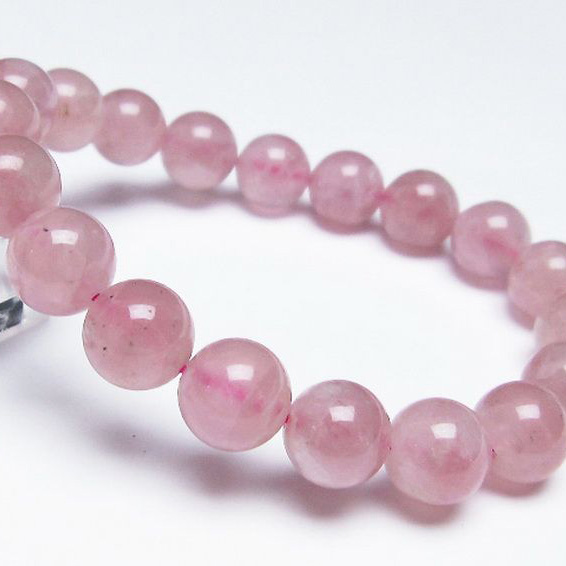 ローズクォーツブレスレット11mm[T373-4804]