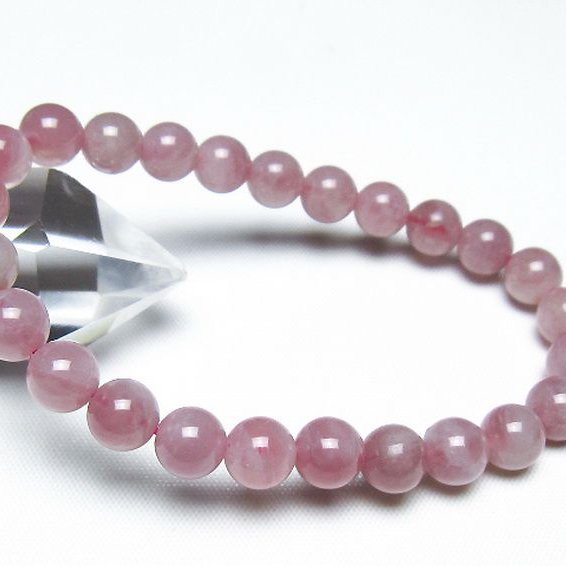 ローズクォーツブレスレット 8mm [t373-6955]