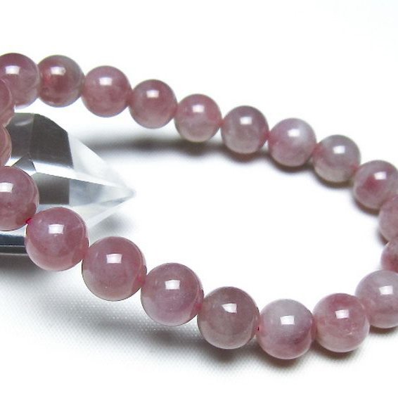 ローズクォーツブレスレット 9mm [t373-6973]