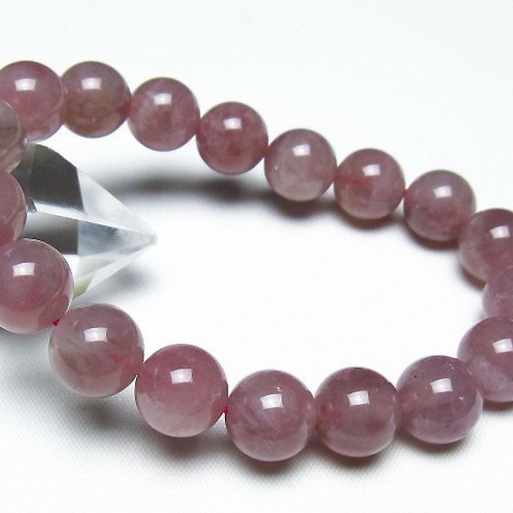 ローズクォーツブレスレット 11mm [t373-7046]