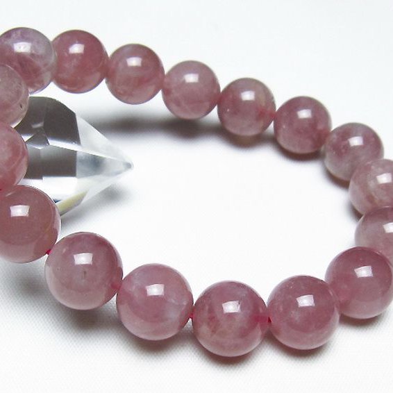 ローズクォーツブレスレット 13mm [t373-7051]