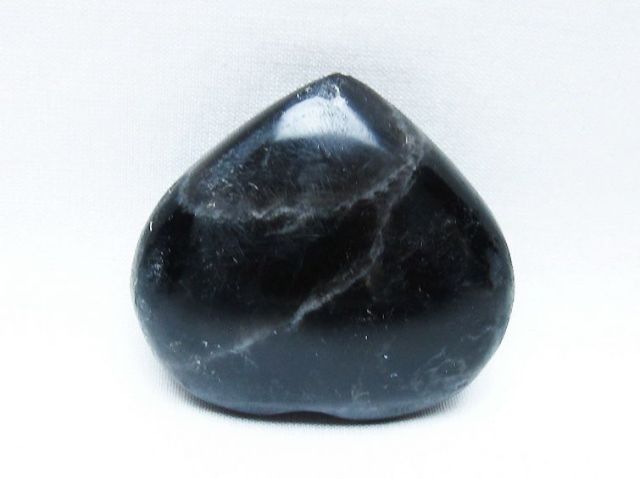 モリオン 純天然 黒水晶 ハート 置物[T375-5146]