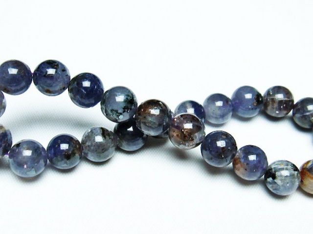 スーパーセブンアイオライトブレスレット 8mm [T378-3948]