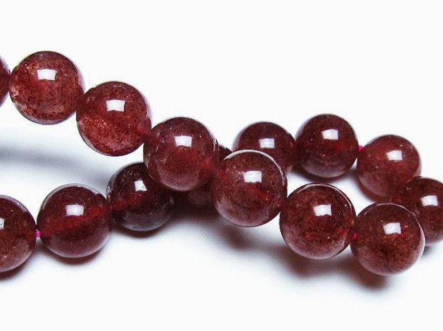 アフリカンストロベリークォーツブレスレット 12mm [T381-2422]