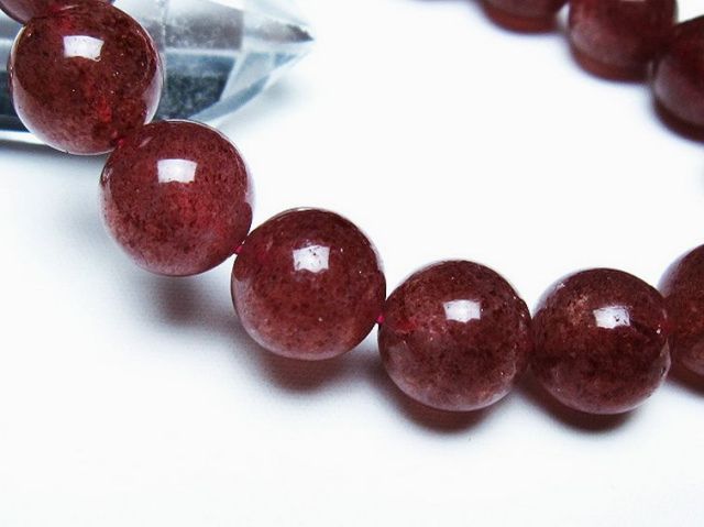 アフリカンストロベリークォーツブレスレット 12mm [T381-2422]