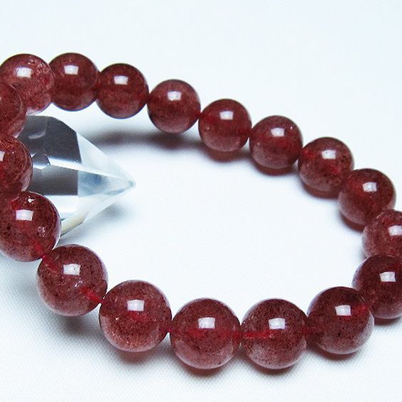 アフリカンストロベリークォーツブレスレット 12mm [t381-2607]