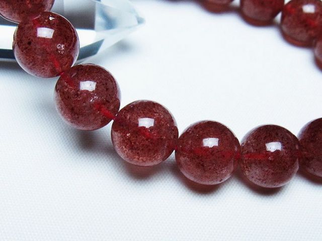 アフリカンストロベリークォーツブレスレット 12mm [t381-2607]