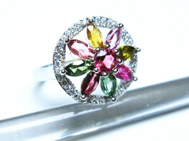 トルマリン指輪(13号) [t384-1603]