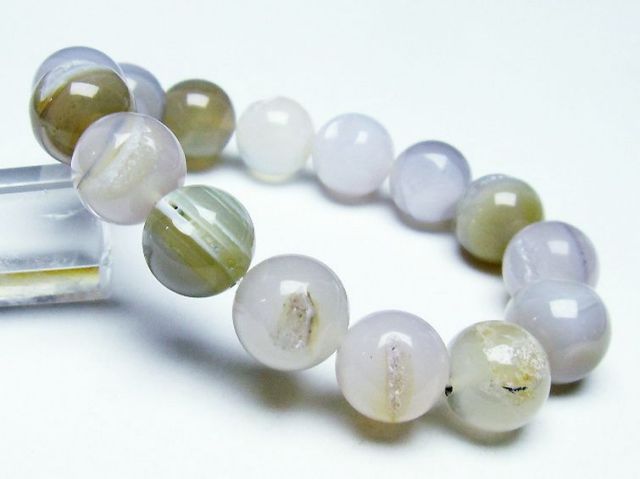 パワーストーン 天然石 アゲート笑口ブレスレット 14mm [T39-2544]1枚目