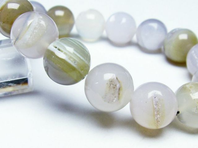 パワーストーン 天然石 アゲート笑口ブレスレット 14mm [T39-2544]3枚目