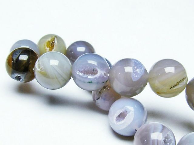パワーストーン 天然石 アゲート笑口ブレスレット 14mm [T39-2557]2枚目