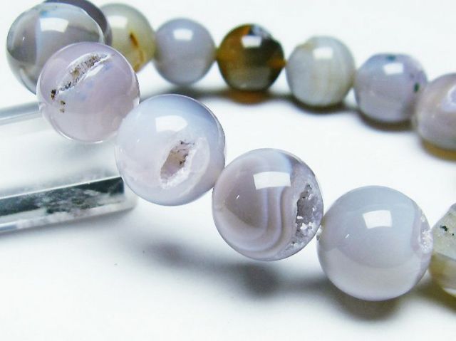 パワーストーン 天然石 アゲート笑口ブレスレット 14mm [T39-2557]3枚目