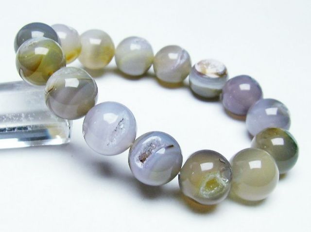 パワーストーン 天然石 アゲート笑口ブレスレット 14mm [T39-2584]1枚目