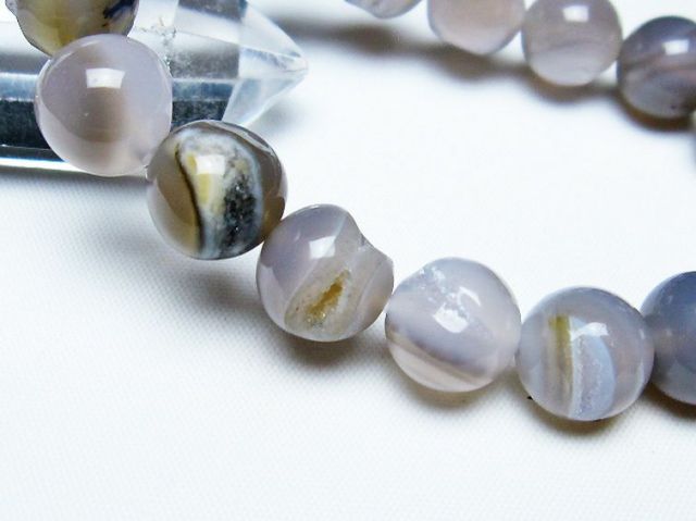 アゲート笑口ブレスレット 12mm [T39-2884]