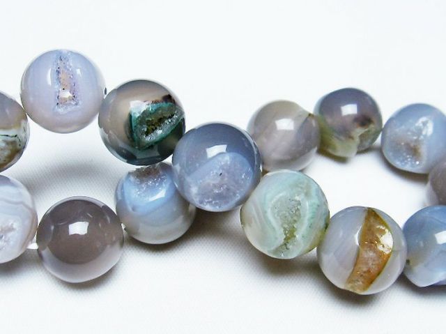 アゲート笑口ブレスレット 14mm [T39-2938]