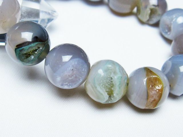 アゲート笑口ブレスレット 14mm [T39-2938]