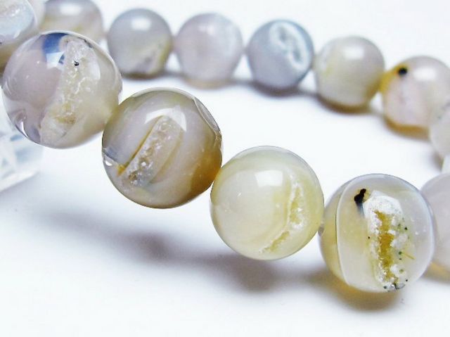 アゲート笑口ブレスレット 12mm [T39-3143]